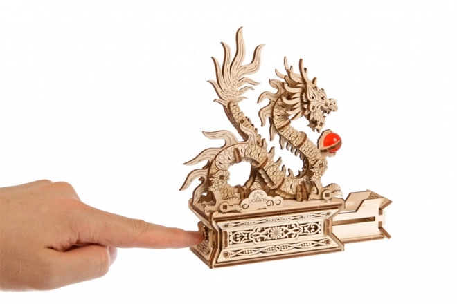 Puzzle mecanic 3D din lemn - Dragon