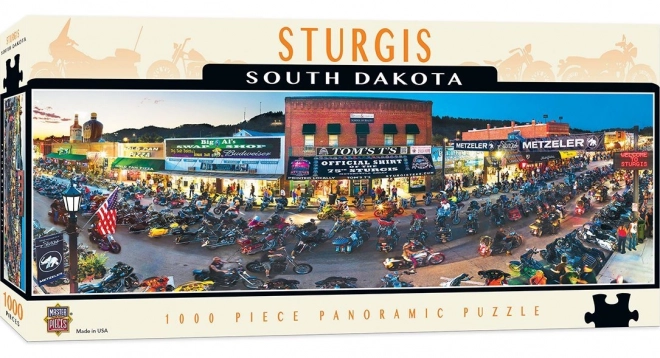 Puzzle panoramic Sturgis Dakota de Sud 1000 piese