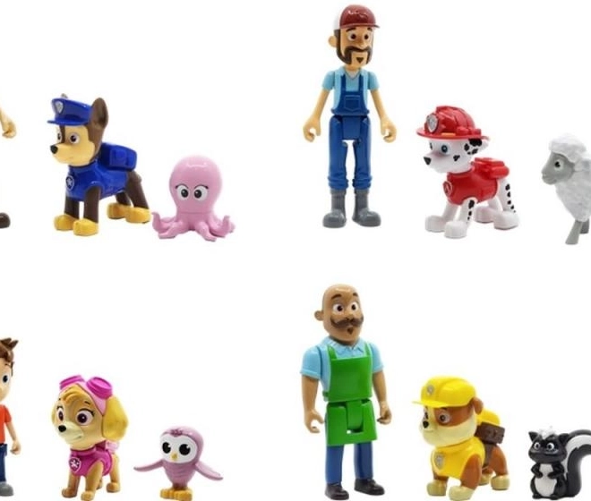 Ambalaj cu trei figurine Patrula cățelușilor