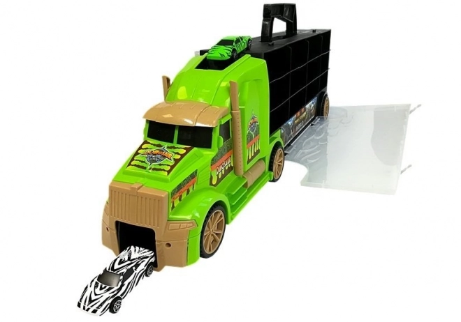 Transportor de jucărie cu dinozauri