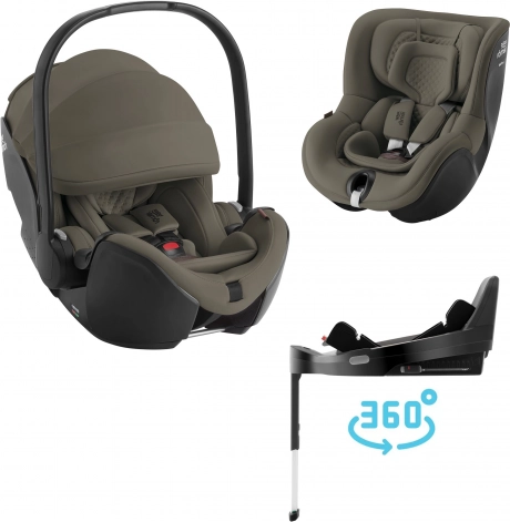 Set de scaune auto Baby-Safe Pro + Vario Base 5Z + Dualfix 5Z Lux, Urban Olive