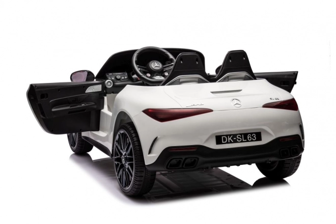 Mașinuță electrica Mercedes AMG SL63 alb