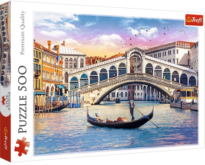 Puzzle Trefl 500 piese - Podul Rialto, Veneția