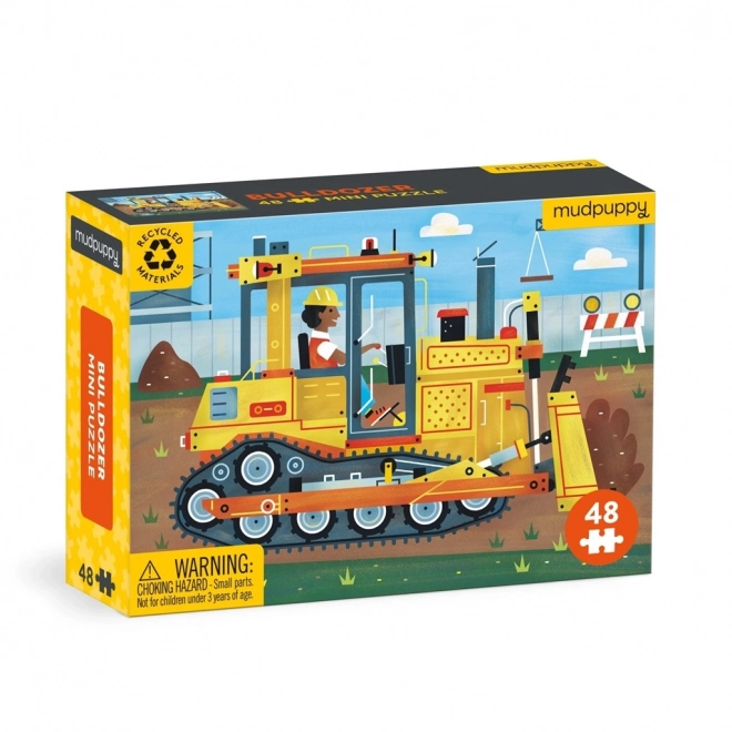 Puzzle Buldozer 48 piese de la Mudpuppy