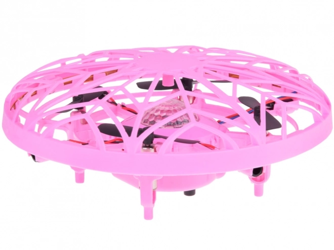 Dron Disc Zburător cu LED-uri