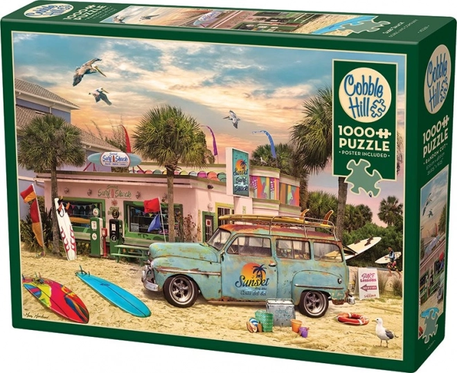 Puzzle Cabana Surferului 1000 bucăți de la Cobble Hill