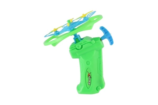 Vârtelniță zburătoare cu lansator din plastic 10 cm