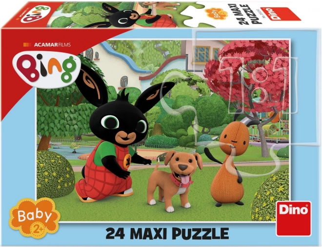 puzzle maxi 24 piese Bing cu câine