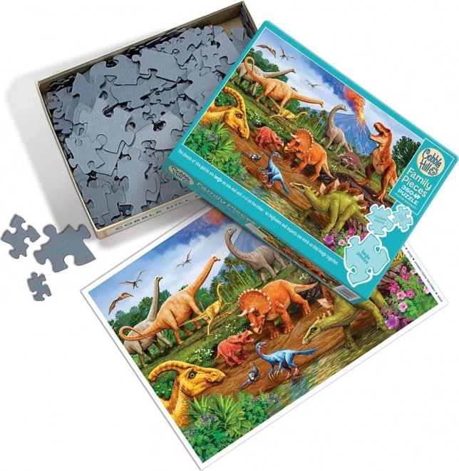 Puzzle familie Dinosauri
