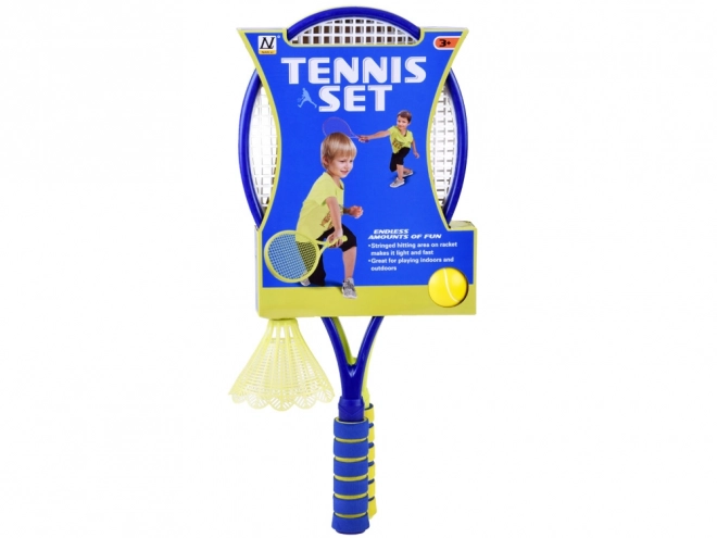 Set badminton și tenis cu mingie și fluturaș din spumă