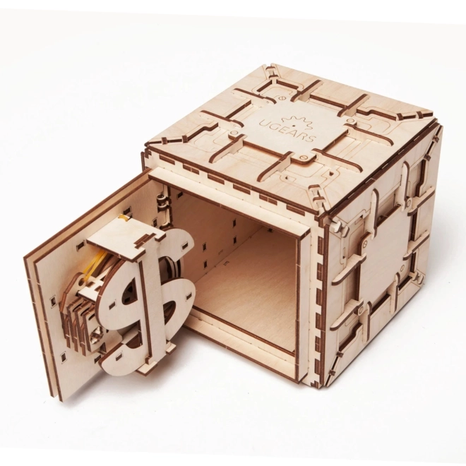 Puzzle mecanic 3D din lemn Trezor Ugears