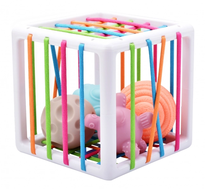 Cub senzorial elastic pentru copii cu forme WOOPIE