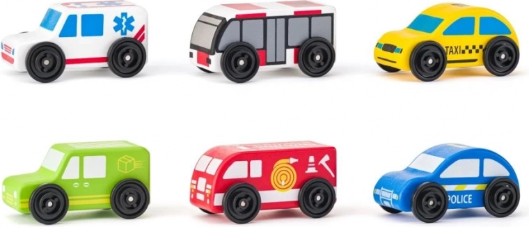 Set colorat de vehicule urbane