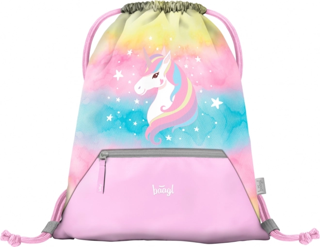 Baagl set școlar Unicorn curcubeu