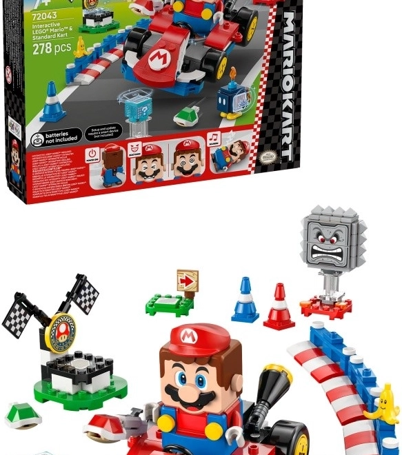 LEGO Super Mario Mario Kart - Figurină interactivă și Kart Standard