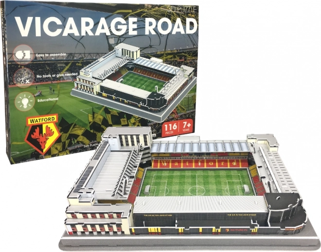 Puzzle 3D stadion Vicarage Road - FC Watford