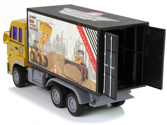 Camion de construcții teleghidat 1:24 galben