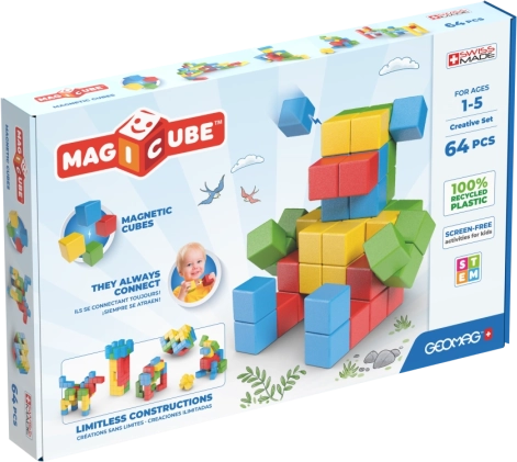 Geomag Magicube set creativ cu 64 de piese