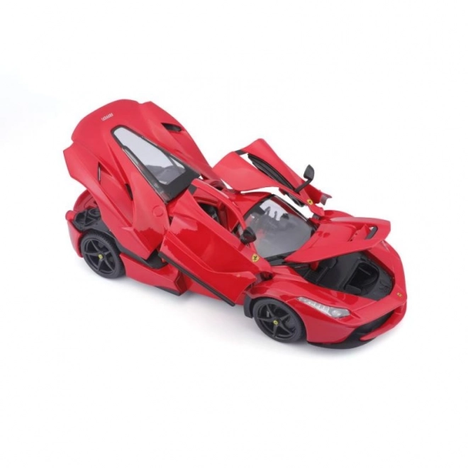 Mașinuță metalică Ferrari LaFerrari roșie Bburago la scară 1:18