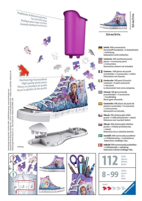 Puzzle 3D Tenis Led și Crai