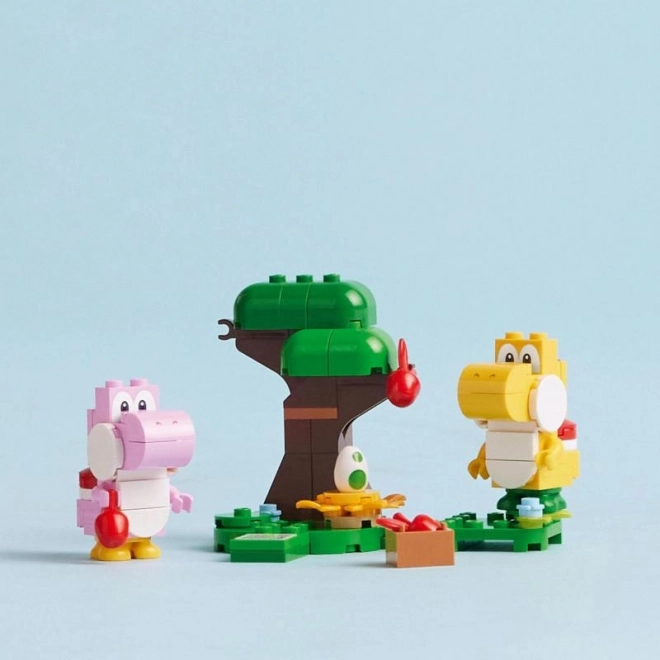 yoshi și pădurea fantastică de ouă extindere lego super mario