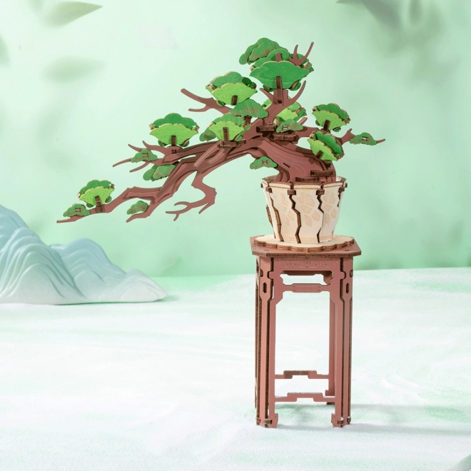 Puzzle 3D din lemn bonsai pin