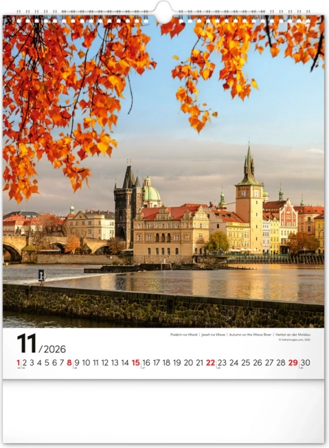 Calendar de perete Praga 2026