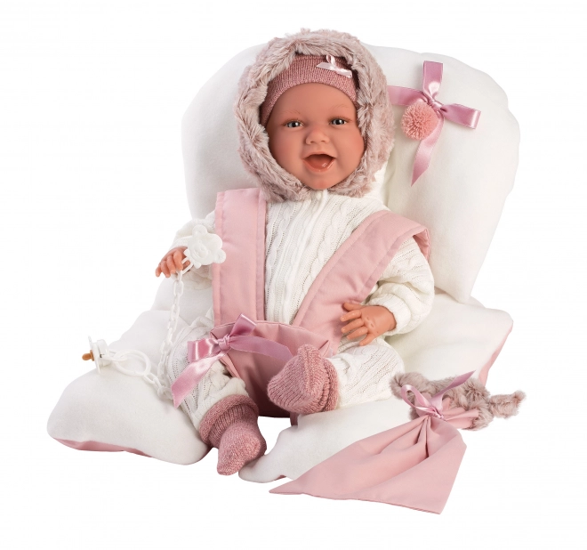 Costum elegant pentru păpușă New Born 40-42 cm