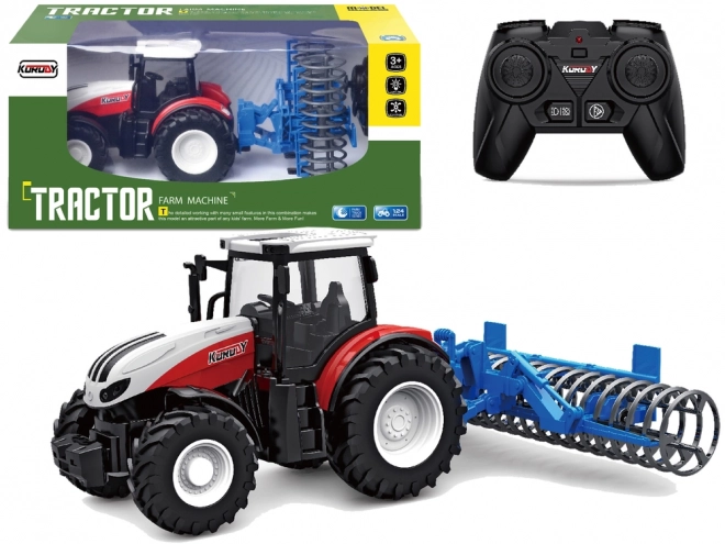 Tractor teleghidat cu roți de cauciuc