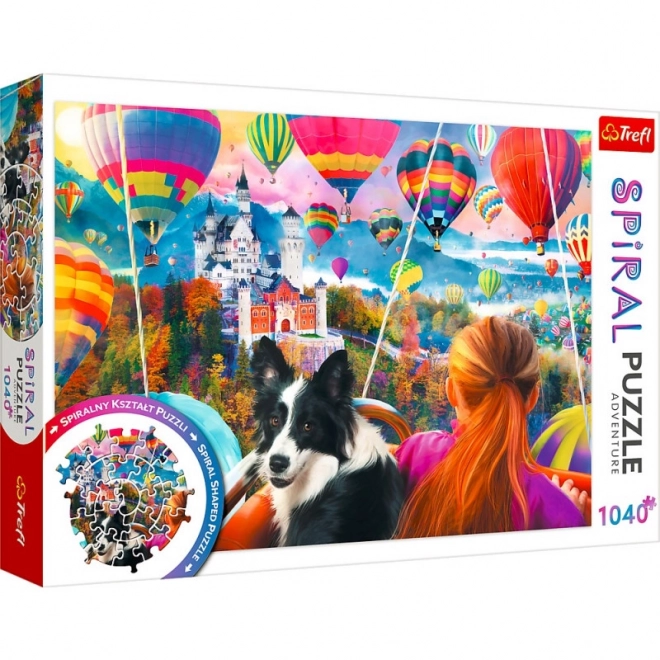 Puzzle Spiral Festiwal de Balonașe 1040 de piese Trefl