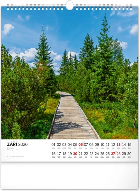 Calendar de perete Șumava 2026