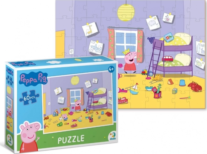 Puzzle Peppa Pig: Joacă în camera de joacă 60 piese