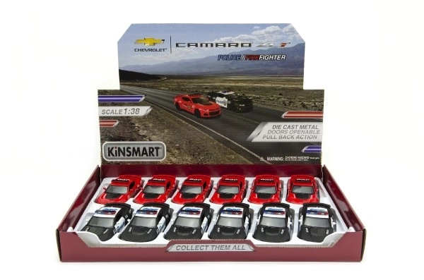 Model Mașină Chevrolet Camaro Poliție/Pompieri 12cm