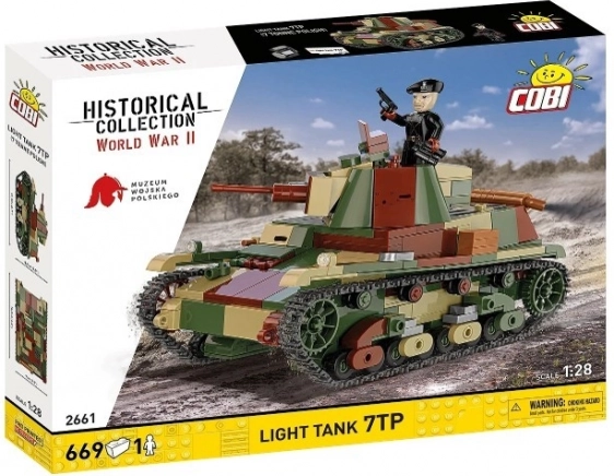 Set de construcție tanc ușor 7TP – 669 piese