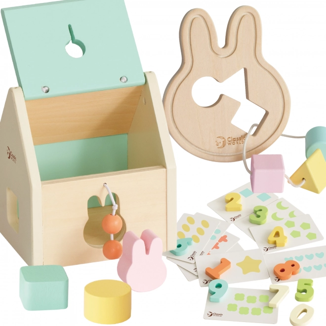 Set de construcție pastel Classic World pentru copii 12-18 luni