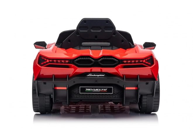 Mașinuță Lamborghini Revuelto pentru copii, roșie