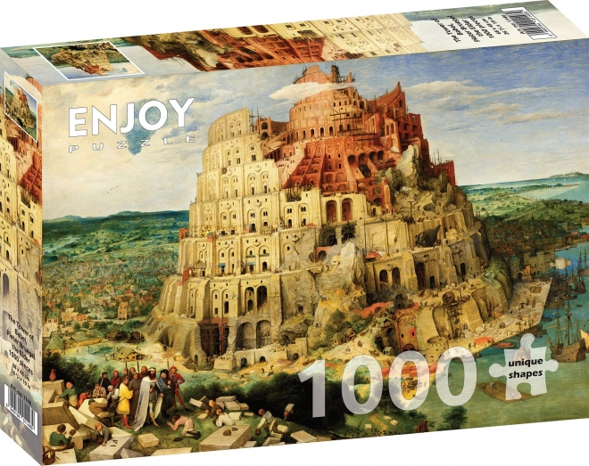 Puzzle Turn Babel - Pieter Bruegel, 1000 piese