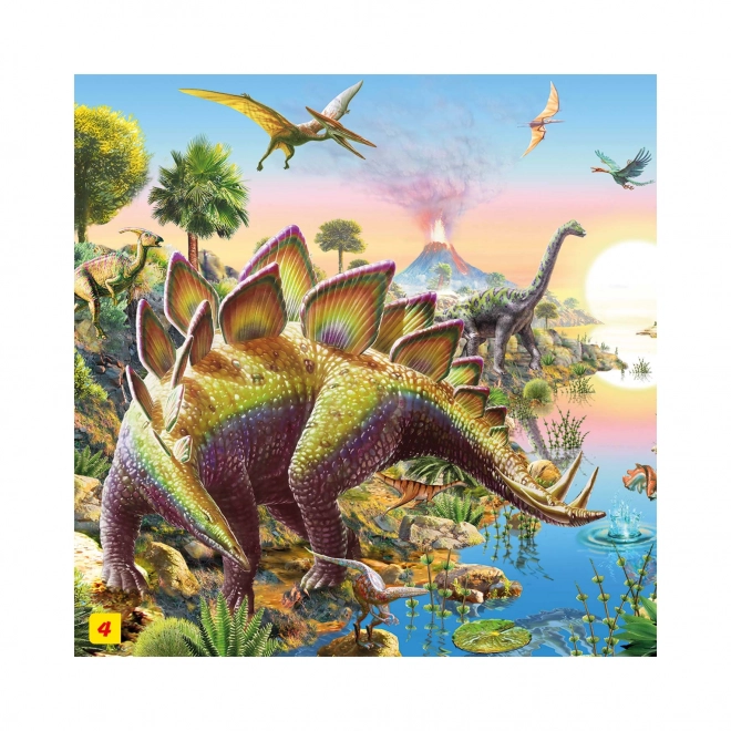 Puzzle cu figurină dinozaur: Tyrannosaurus Rex - 60 piese