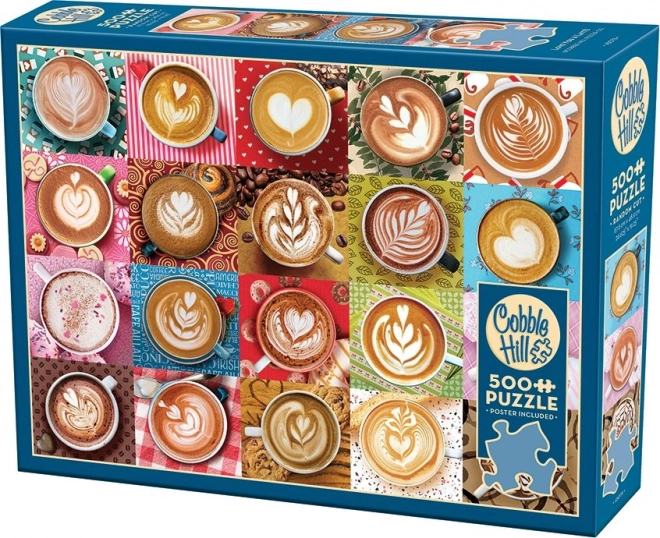 Puzzle Iubesc latte COBBLE HILL, 500 piese