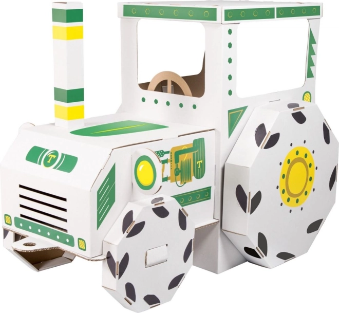 Jucărie din carton - Tractor mare din carton