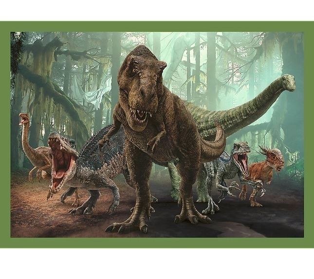 Puzzle 4 în 1 Dinozauri periculoși Jurassic World