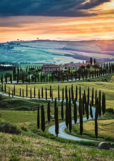 Puzzle Peisaj Val d'Orcia 1000 piese