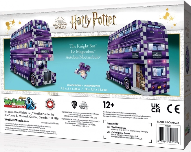 Puzzle 3D autobuzul magic Harry Potter