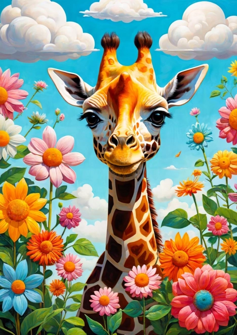 Puzzle Drăguța Giraffe 1000 piese