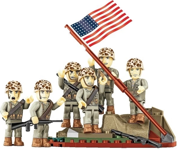 Cărămizi Ridicarea steagului pe Iwo Jima 1945 - 87 de piese