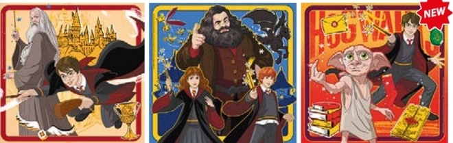 Puzzle 3 în 1 Harry Potter - Clementoni