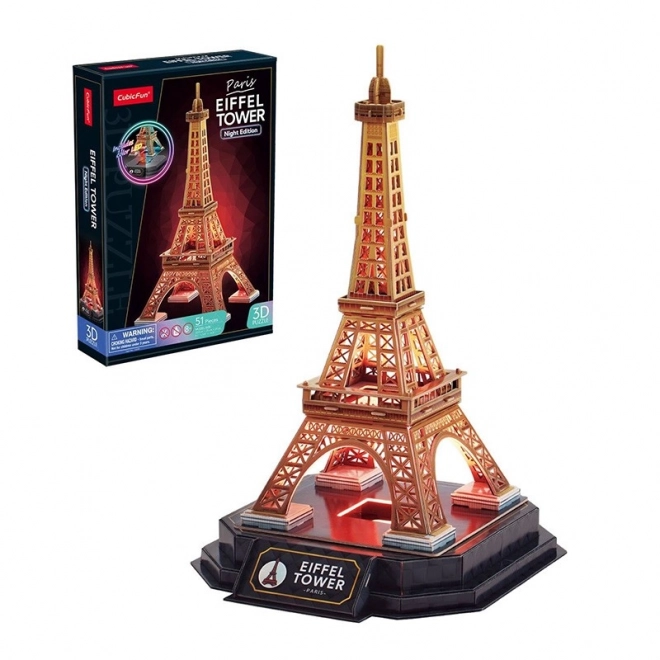 Puzzle 3D Turnul Eiffel noaptea