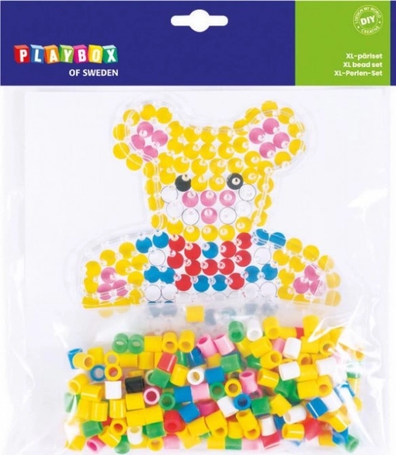 PLAYBOX Mărgele termoadezive Set mic Ursuleț XL 250 buc