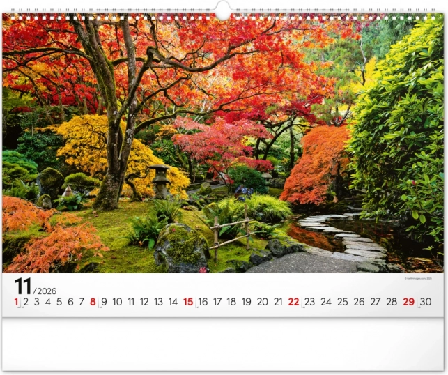 Calendar de perete Grădini 2026