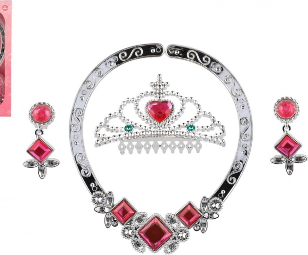 Set de frumusețe cu diademă, colier și cercei